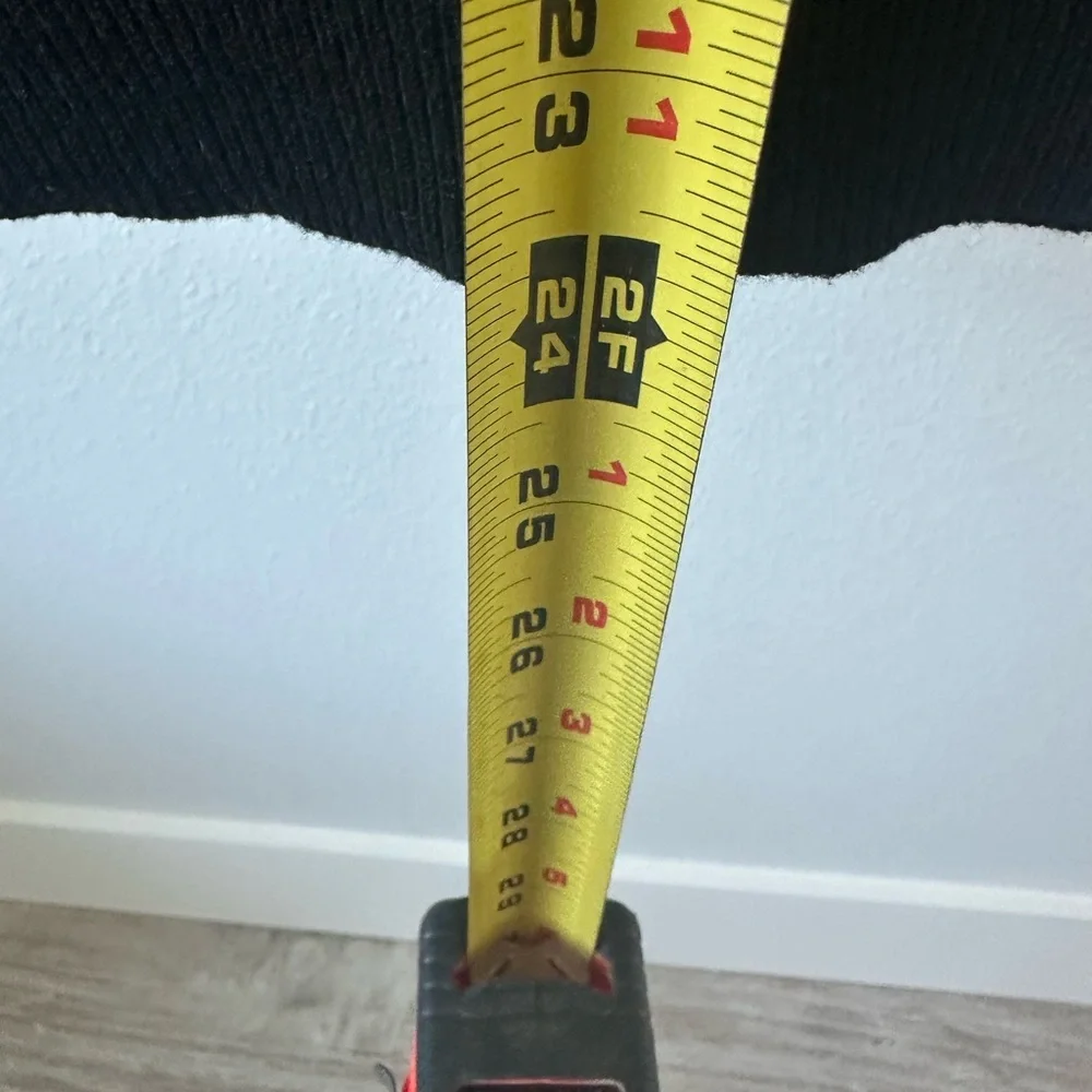 White House Black Market Black and Cream Striped Sweater - Picture 4 of 7